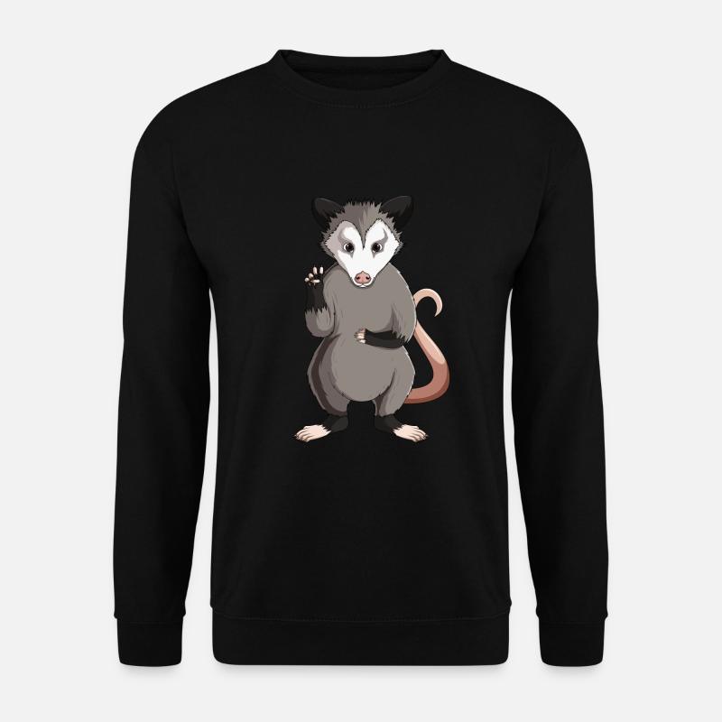 Opossum Enfants Filles Dames - Sweat-shirt Unisexe - noir