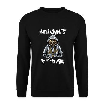 Eule - Unisex Pullover - Schwarz - Vorne - Alina (178cm) & Michal (187cm)