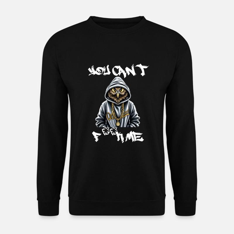 Eule - Unisex Pullover - Schwarz
