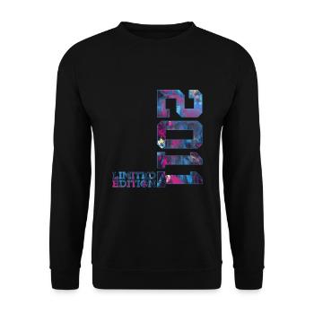 15. GEBURTSTAG 15 JAHRE LIMITED EDITION 2011 - Unisex Pullover - Schwarz - Vorne - Alina (178cm) & Michal (187cm)