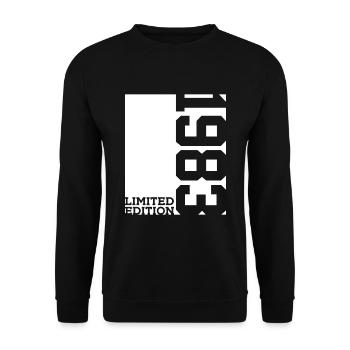 43RD BIRTHDAY LIMITED EDITION 1983 - Unisex Sweatshirt - black - Front - Alina (178cm) & Michal (187cm)