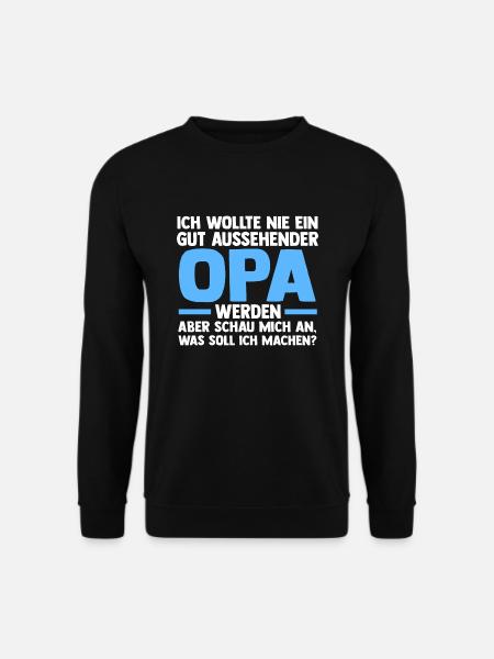 Opa Familie Großvater Geschenk - Unisex Pullover - Schwarz