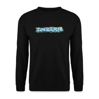 Lucerne Graffiti - Unisex Sweatshirt - black - Front - Alina (178cm) & Michal (187cm)
