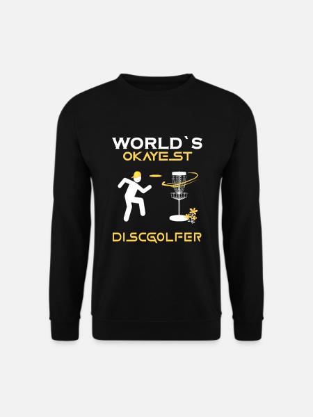 discgolf frisbee discgolf player frisbeescheibe - Unisex Sweatshirt - black