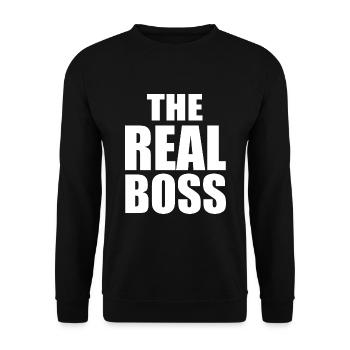 The real boss - Sweat-shirt Unisexe - noir - Devant - Alina (178cm) & Michal (187cm)