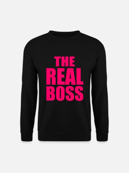 The real boss - Unisex Sweatshirt - black