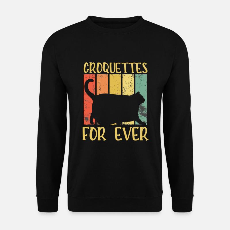 croquettes for ever - Sweat-shirt Unisexe - noir
