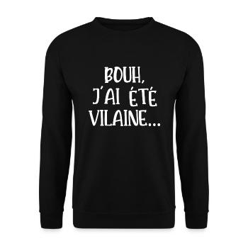 bouh j'ai été vilaine - Sweat-shirt Unisexe - noir - Devant - Alina (178cm) & Michal (187cm)