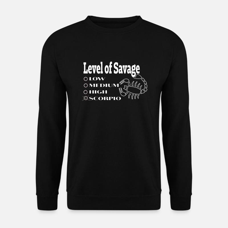 Sternzeichen Skorpion - Unisex Pullover - Schwarz