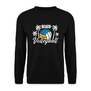 Beachvolleyball - Unisex Pullover - Schwarz - Vorne - Alina (178cm) & Michal (187cm)