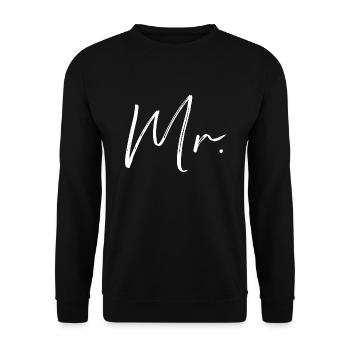 mariage - Sweat-shirt Unisexe - noir - Devant - Alina (178cm) & Michal (187cm)