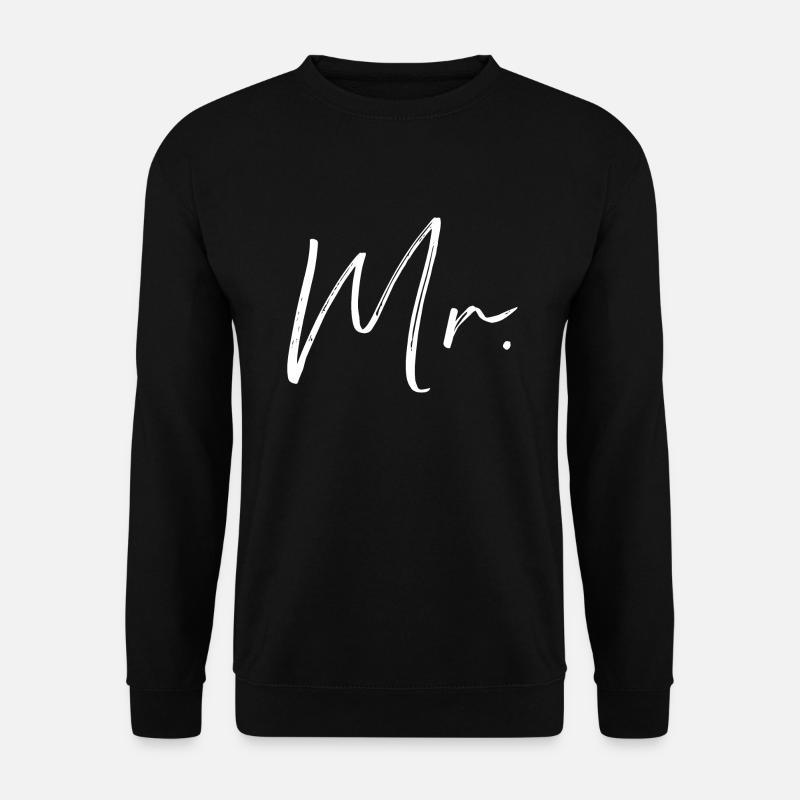 Hochzeit - Unisex Pullover - Schwarz