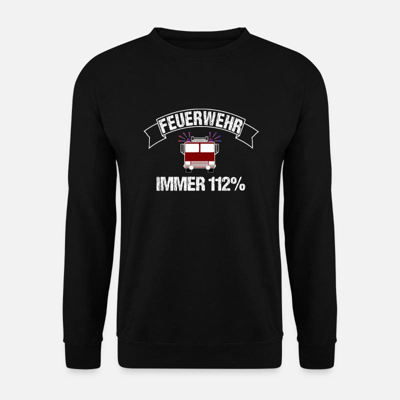 Feuerwehr - Unisex Pullover - Schwarz