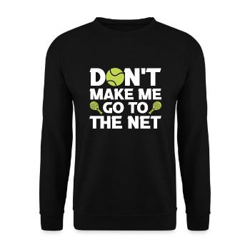 Padel Padel Player Padeltennis Paddle Padel Trainer - Unisex Sweatshirt - black - Front - Alina (178cm) & Michal (187cm)