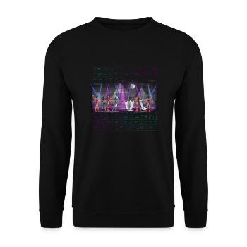 EDM Ancient Egypt Funny Modernized Partying Egypti - Unisex Sweatshirt - black - Front - Alina (178cm) & Michal (187cm)