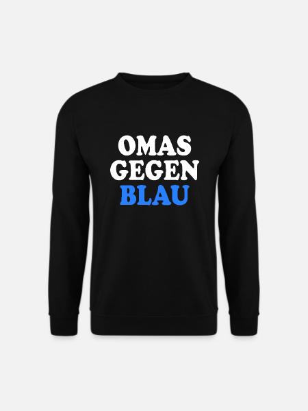 Omas gegen blau - Unisex Pullover - Schwarz