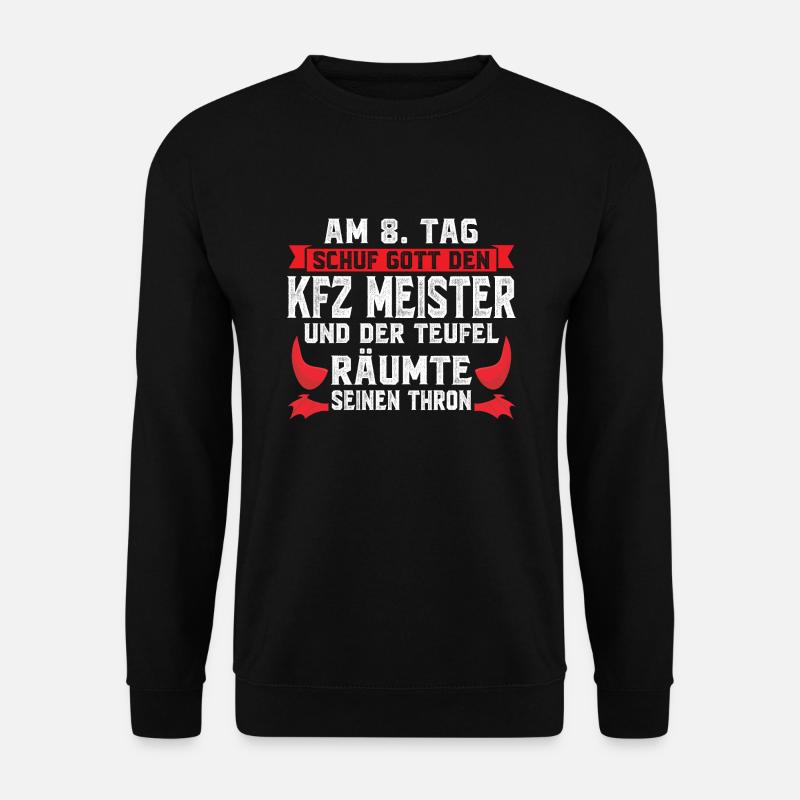 KFZ Meister Beruf Schrauber Geschenk - Unisex Pullover - Schwarz