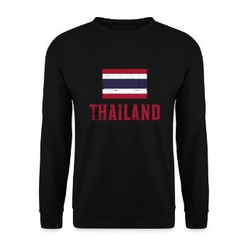 Thailand - Unisex Pullover - Schwarz - Vorne - Alina (178cm) & Michal (187cm)