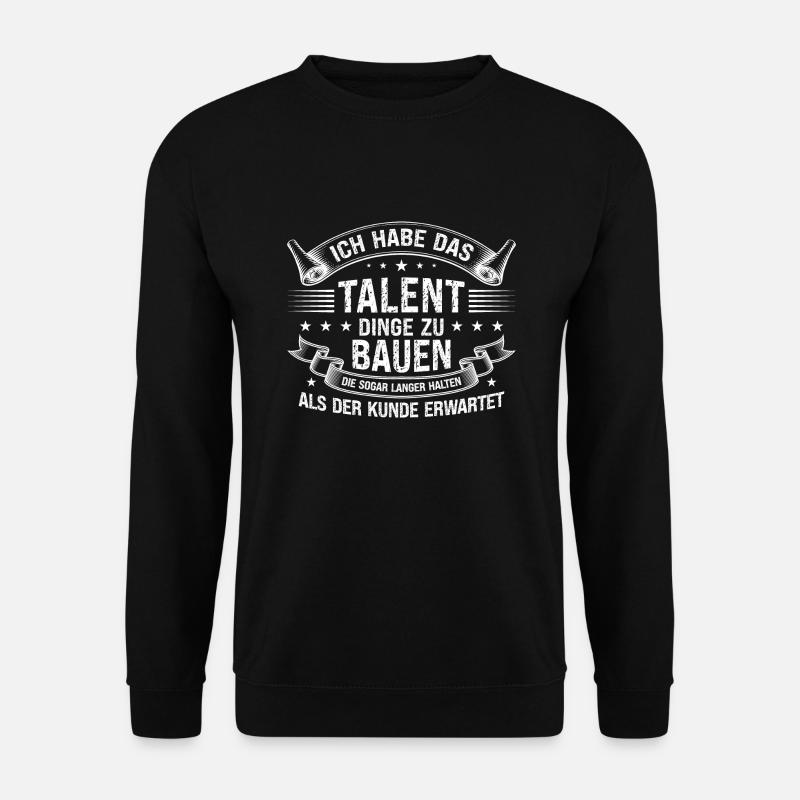 Handwerker Beruf Handwerk Geschenk - Unisex Pullover - Schwarz