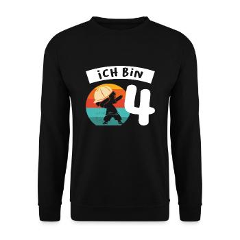 11.Geburtstag Dabbing 11 Jahre alt Geschenk - Unisex Pullover - Schwarz - Vorne - Alina (178cm) & Michal (187cm)