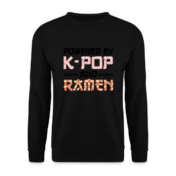 Südkorea k-pop Südkorea Geschenk - Unisex Pullover - Schwarz - Vorne - Alina (178cm) & Michal (187cm)