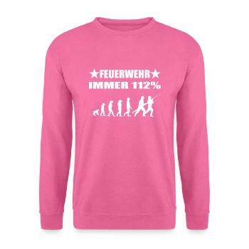 Feuerwehr - Unisex Pullover - Pink - Vorne