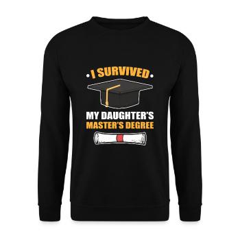 Master's Degree Graduation Ceremony - Unisex Sweatshirt - black - Front - Alina (178cm) & Michal (187cm)