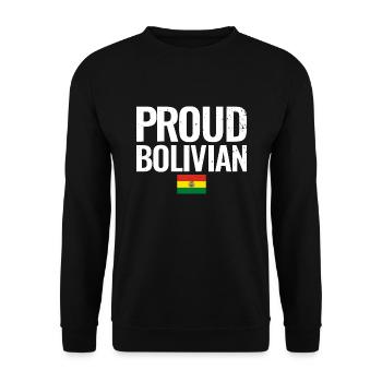 Fier drapeau bolivien bolivien - Sweat-shirt Unisexe - noir - Devant - Alina (178cm) & Michal (187cm)