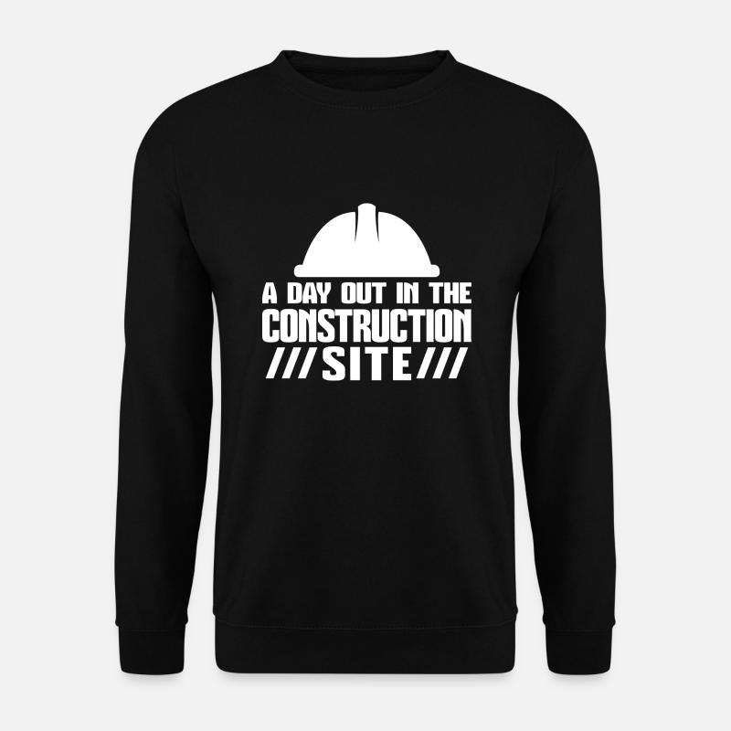 Baustelle Bauherr Geschenk - Unisex Pullover - Schwarz