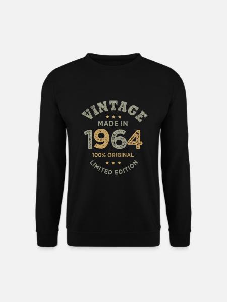 Jahrgang 1964 Jahrgang 1964 Geburtstag - Unisex Pullover - Schwarz