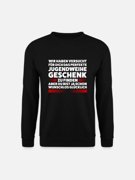 Jugendweihe Jugend Jugendfeier Geschenk - Unisex Pullover - Schwarz