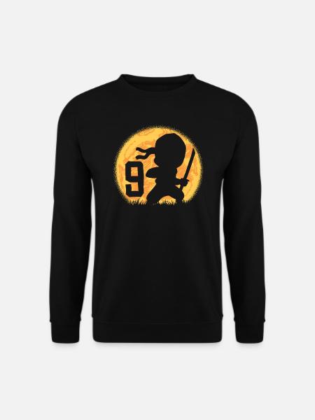 9. Geburtstag Junge Ich bin 9 neunjähriger Ninja - Unisex Pullover - Schwarz