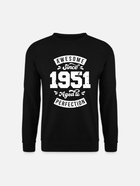 Vintage 1951 Geburtstag - retro 1951 - Unisex Pullover - Schwarz