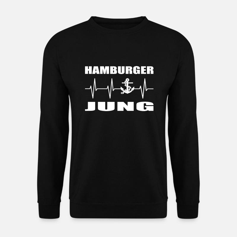 Hamburg - Unisex Pullover - Schwarz