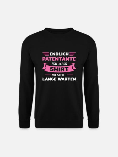 Patentante Familie Taufpatin Geschenk - Unisex Pullover - Schwarz