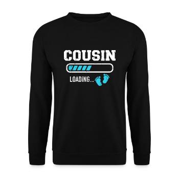 Cousin - Unisex Pullover - Schwarz - Vorne - Alina (178cm) & Michal (187cm)