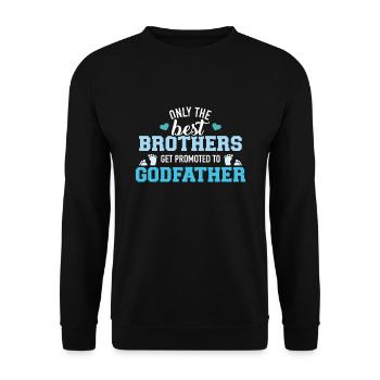 Godfather - Unisex Sweatshirt - black - Front - Alina (178cm) & Michal (187cm)