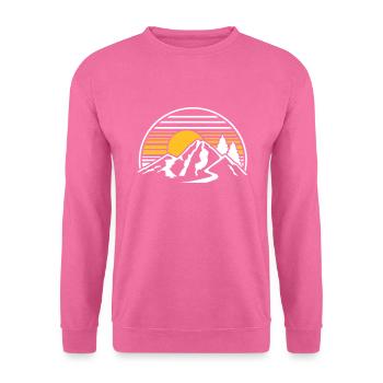 mountains - Unisex Sweatshirt - pink - Front