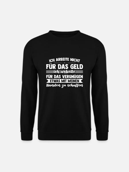 Handwerker Beruf Handwerker Geschenk - Unisex Pullover - Schwarz
