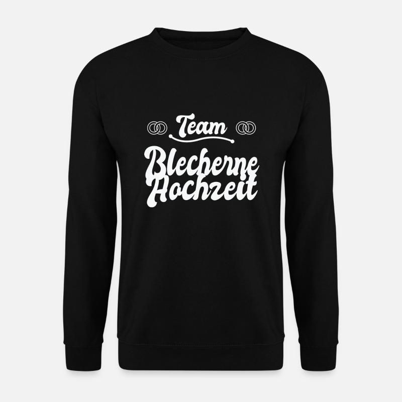 8. Hochzeitstag Ehe 8 Jahre Ehe Geschenk - Unisex Pullover - Schwarz