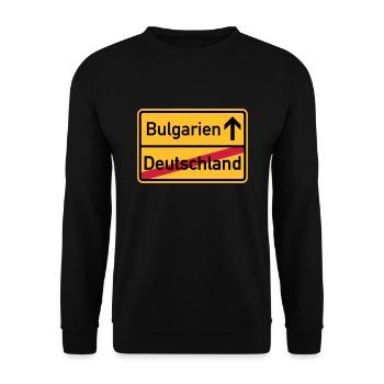 Bulgarien - Unisex Pullover - Schwarz - Vorne - Alina (178cm) & Michal (187cm)