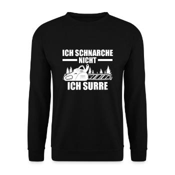 Baumpfleger Forstwirt Baumkletter Geschenk - Unisex Pullover - Schwarz - Vorne - Alina (178cm) & Michal (187cm)