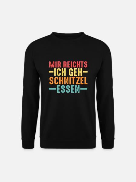 Schnitzel Wiener Wiener Geschenk - Unisex Pullover - Schwarz
