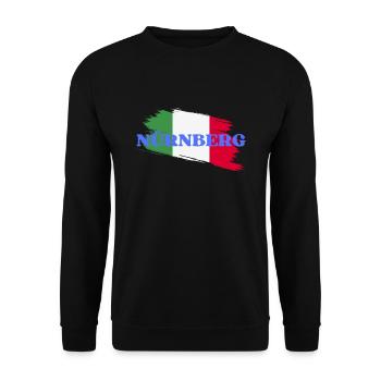 Nürnberg - Unisex Pullover - Schwarz - Vorne - Alina (178cm) & Michal (187cm)