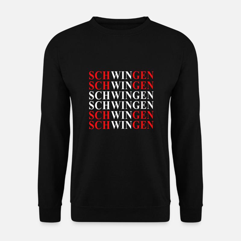 Schwingen Text Schweiz - Unisex Pullover - Schwarz