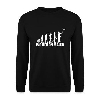 Maler - Unisex Pullover - Schwarz - Vorne - Alina (178cm) & Michal (187cm)