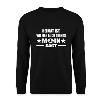 Moin - Unisex Pullover - Schwarz - Vorne - Alina (178cm) & Michal (187cm)