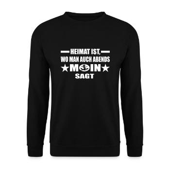 Moin - Unisex Pullover - Schwarz - Vorne - Alina (178cm) & Michal (187cm)