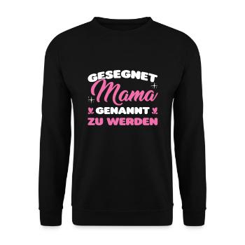Mutter Familie Mama Geschenk - Unisex Pullover - Schwarz - Vorne - Alina (178cm) & Michal (187cm)