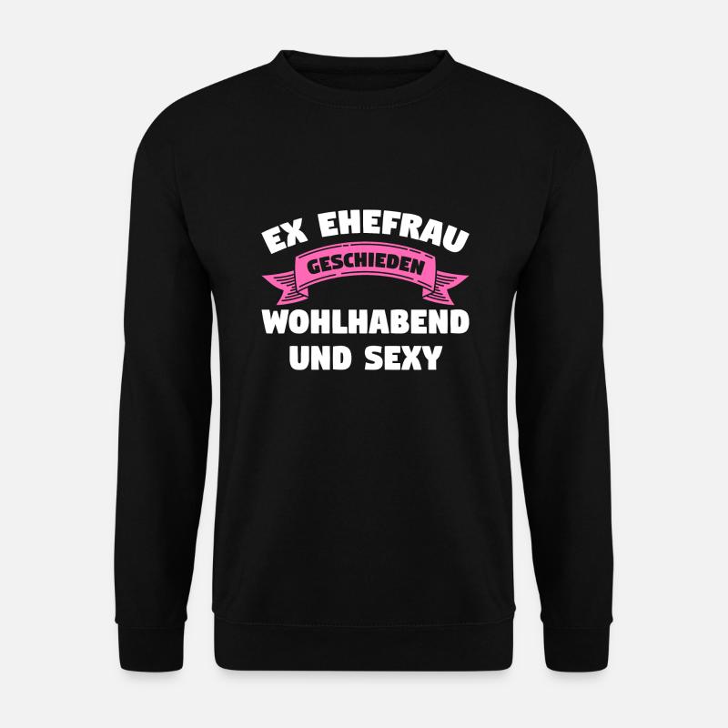 Geschieden Frau Scheidung Geschenk - Unisex Pullover - Schwarz